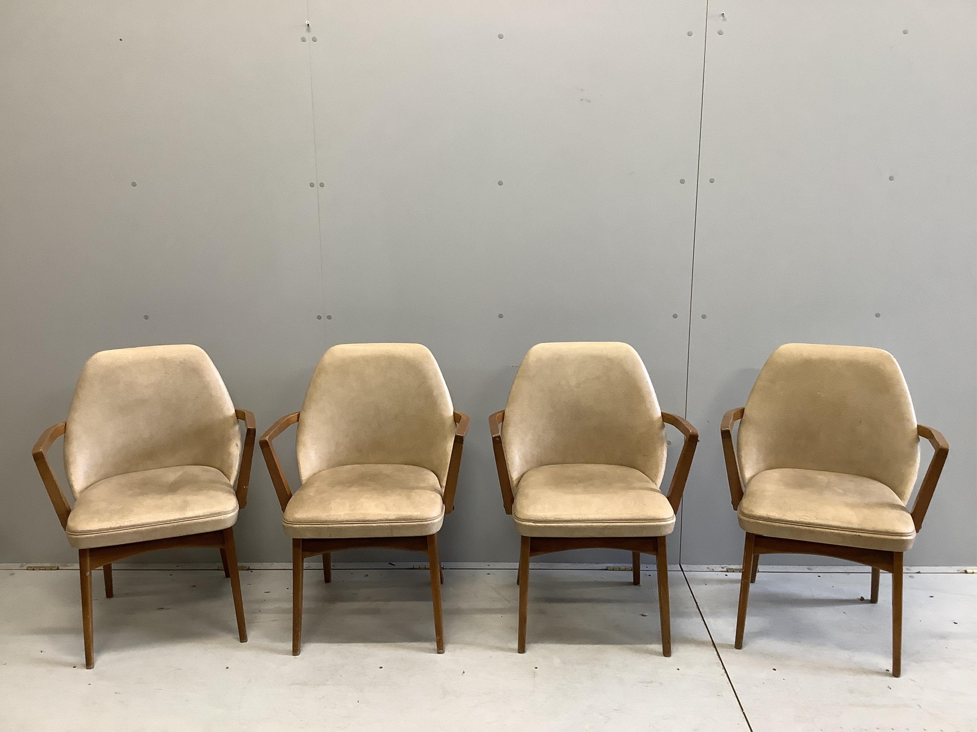 Four Romanian 'Ben' chairs, width 58cm, depth 43cm, height 84cm. Condition - fair